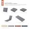 Classic Accessories FadeSafe 80x26x3" Rectangle Patio Quilted Chaise Lounge Cushion, Grey 62-029-GREY-EC - alternate 8